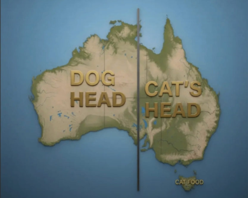 DOG HEAD CAT'S HEAD CAT FOOD