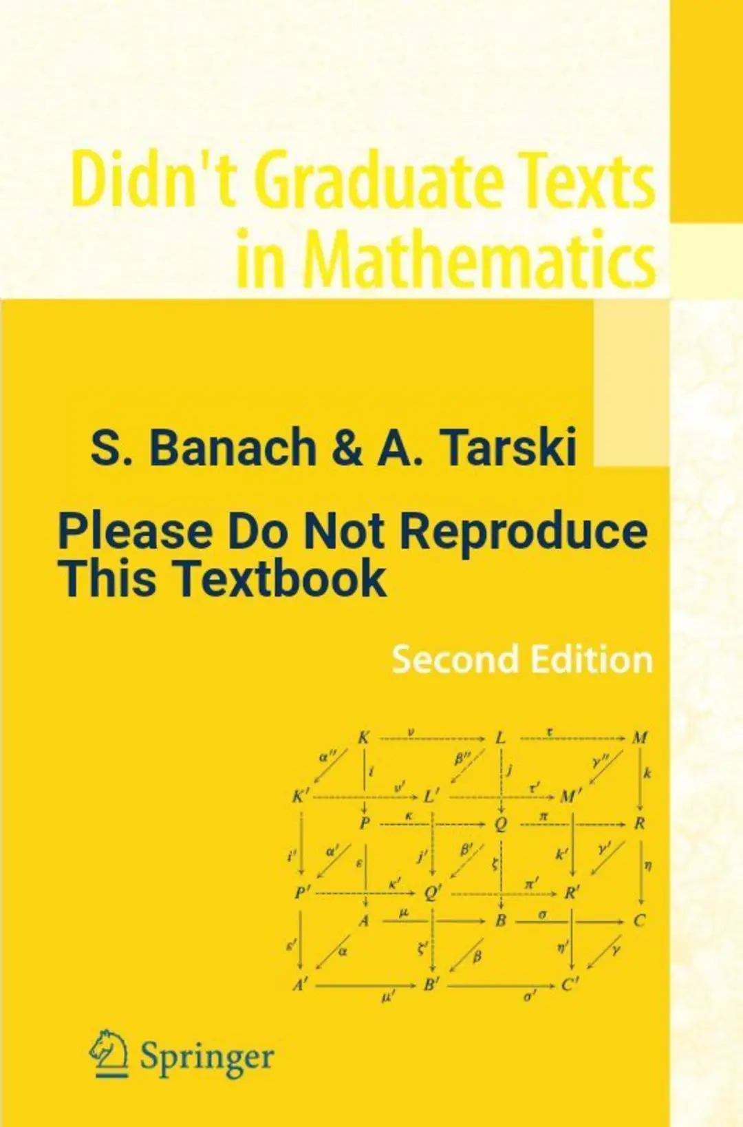 Didn't Graduate Texts in Mathematics S. Banach & A. Tarski Please Do Not Reproduce This Textbook Second Edition K' ② Springer