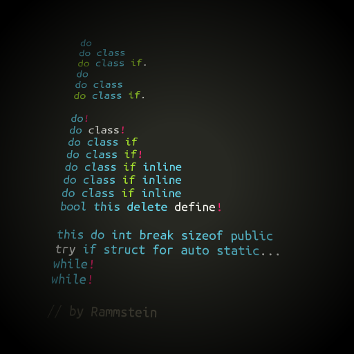 do do class do class if. do do class do class if. do ! do class! do class if do class if! do class if inline do class if inline do class if inline bool this delete define! this do int break sizeof public try if struct for auto static... while! while! // by Rammstein