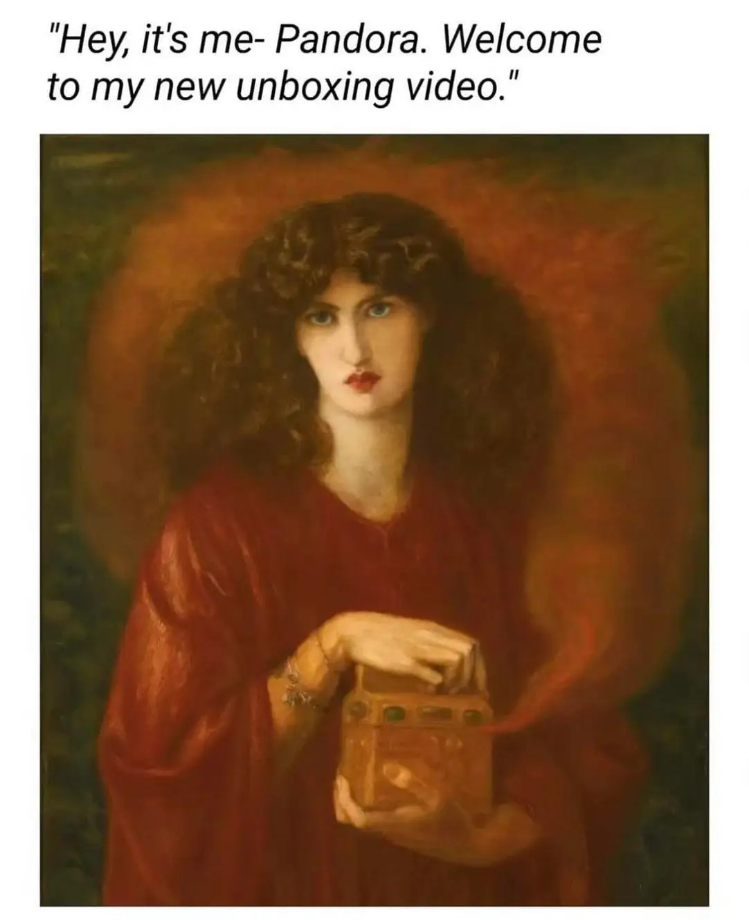 "Hey, it's me- Pandora. Welcome to my new unboxing video."