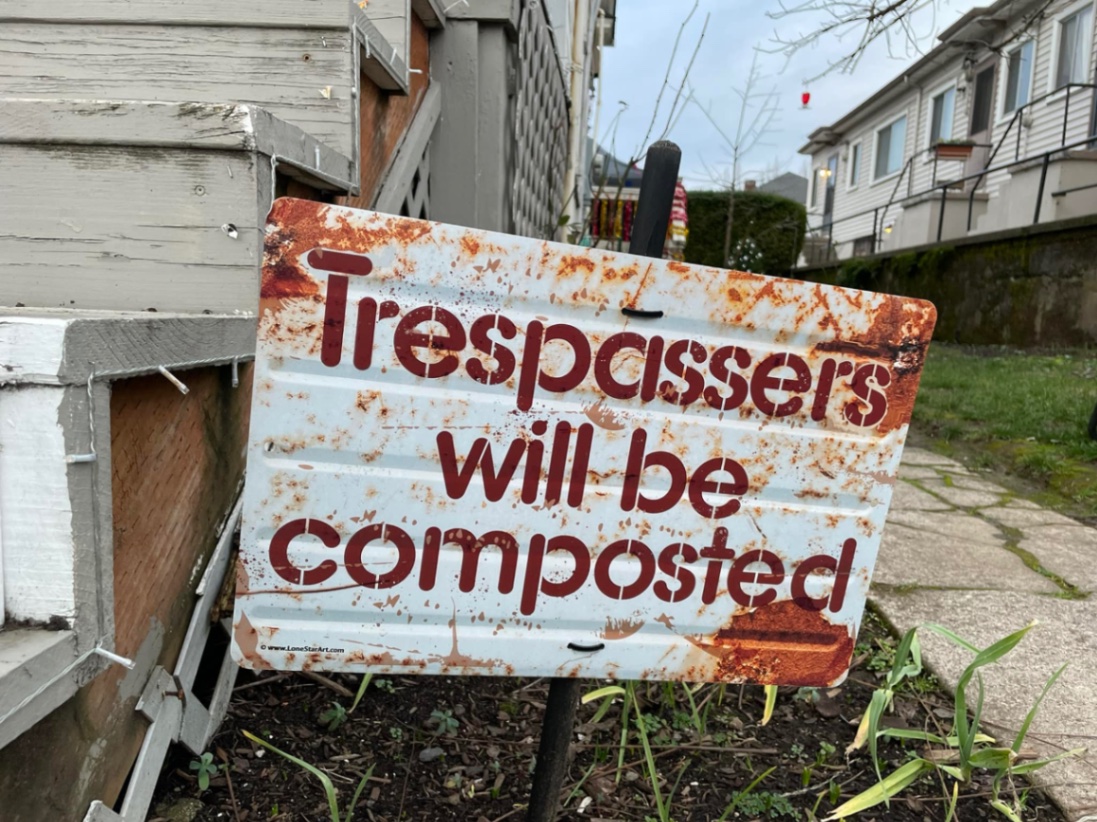 Trespassers will be composted