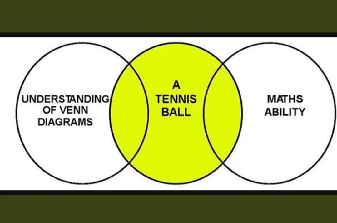 UNDERSTANDING OF VENN DIAGRAMS TENNIS BALL MATHS ABILITY